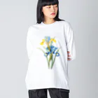 Hungry Freaksのスパニッシュ・アイリス Big Long Sleeve T-Shirt