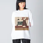 【KOTCH】 Tシャツショップのくまのカフェ Big Long Sleeve T-Shirt