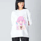 ヤバいTシャツ屋しゃんの暑い夏はアイスだ005 Big Long Sleeve T-Shirt