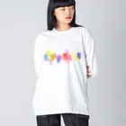 c5watercolorの水彩ペイント・カラフルその2 Big Long Sleeve T-Shirt