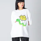 okuraokuraのどう見てもヘビ Big Long Sleeve T-Shirt