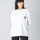 PLAYBULLのまめつぶビーグルくん Big Long Sleeve T-Shirt