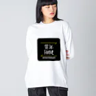 C.H.P WORKSの質実剛健(SHITSUJITSUGOUKEN)- 漢字ロゴデザイン（四字熟語） Big Long Sleeve T-Shirt