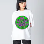 psychedahliaのMeow Meow TRAIN ビッグシルエットロングスリーブTシャツ