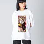 ukeroのパーティーキャット265 Big Long Sleeve T-Shirt