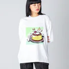 なすこのプリン ビッグシルエットロングスリーブTシャツ