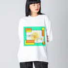 みつまめこshopのぬくもり ビッグシルエットロングスリーブTシャツ