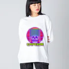 中華呪術堂（チャイナマジックホール）の【前面】skeleton emperor Big Long Sleeve T-Shirt