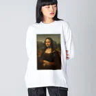 世界美術商店のモナ・リザ / Mona Lisa ビッグシルエットロングスリーブTシャツ