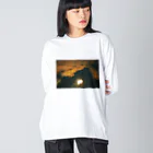 なつこ。の油絵のような写真Ｔシャツ Big Long Sleeve T-Shirt