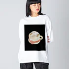 みにゆん　ねこのBathing puppy Big Long Sleeve T-Shirt