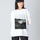 みちゅぱのハワイ島 ブラックビーチとウミガメ Big Long Sleeve T-Shirt