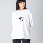 shopえむ。の子牛ちゃん（ツノあり） Big Long Sleeve T-Shirt