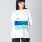 小柴屋さん(あどべ専士)のBlue almond & grande chocolat ver.1 Big Long Sleeve T-Shirt