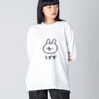 ぷにおもちSHOPのうぎぎ ビッグシルエットロングスリーブTシャツ