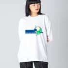 ari designの水泳、飛び込み、クリームソーダ！ Big Long Sleeve T-Shirt