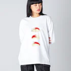 トコロコムギの妖怪うさぎりんごにゃんこ Big Long Sleeve T-Shirt