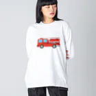 chicodeza by suzuriのレスキュー車 Big Long Sleeve T-Shirt