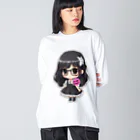 Jimiko Maiden (ジミコメイデン)の【Jimiko Maiden】メイド地味子さん Big Long Sleeve T-Shirt