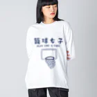 jamfish_goodiesのSPORTS女子「籠球女子」 ビッグシルエットロングスリーブTシャツ