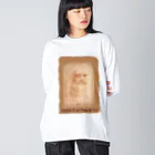 アニマル四字熟語のレオナルド・ダ・ヴィンチ　絵画アートシリーズ　自画像 Big Long Sleeve T-Shirt