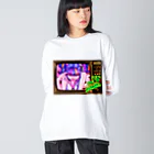 モダンラヂオの【昭和ヤンキー少女】レトロTV Ver. Big Long Sleeve T-Shirt