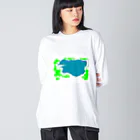 dot_exampleのさかな ビッグシルエットロングスリーブTシャツ