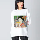 大正ロマン・昭和モダンの大正ロマン・竹久夢二　｢春」 Big Long Sleeve T-Shirt