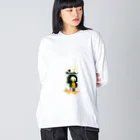 feistyIRISHの猫とエイリアン Big Long Sleeve T-Shirt