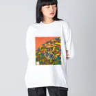 マツキー画ショツプ  good dayのマッキーアート（招き猫）ピリカ Big Long Sleeve T-Shirt