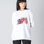 🍩tarojiro(たろじろ) shop🍩のオバケのおもちゃの取り合い Big Long Sleeve T-Shirt