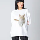 SUGARのangry cat Big Long Sleeve T-Shirt