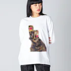 kfcj-kのヒラメ　９４cm記念 Big Long Sleeve T-Shirt