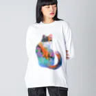 yucca-ticcaの三毛猫 Big Long Sleeve T-Shirt