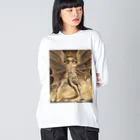 世界美術商店の巨大な赤い龍と太陽を着た女 / Great Red Dragon and the Woman Clothed with the Sun Big Long Sleeve T-Shirt