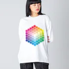 Rubbishのハニカムカラーチャート Big Long Sleeve T-Shirt