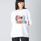 ぷんすこ(♂)のAll I Need is Vitamin Sea ビッグシルエットロングスリーブTシャツ