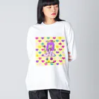 COCONUTchanのマリィ・ザ・ワールド うさぎ Big Long Sleeve T-Shirt