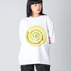 COCONUTchanのカタカムナウタヒ第5首第6首満月Tシャツ Big Long Sleeve T-Shirt