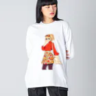 桜音ことこ企画の赤いスウィター Big Long Sleeve T-Shirt