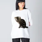 アメショーのひめちゃんのアメショーのひめちゃん⑦ ビッグシルエットロングスリーブTシャツ