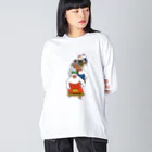 もしもしこちら文鳥の文鳥力士　土俵入り Big Long Sleeve T-Shirt