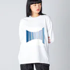 yuzumimiのblue moment Big Long Sleeve T-Shirt