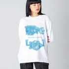 majiodesignのMAJIO FISH COLLECTION ビッグシルエットロングスリーブTシャツ