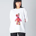 NAKED QUILTのウサチャ Big Long Sleeve T-Shirt