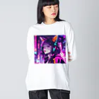 パンクビビッド•ピエロ団のパンクビビッド・ピエロキャット kAsumI Big Long Sleeve T-Shirt