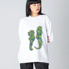 kana’s  collectionsの万願寺トウガラシ Big Long Sleeve T-Shirt