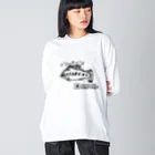 anglerspark_kingfisherのKoki OKAGAWA -Black BASS- ビッグシルエットロングスリーブTシャツ