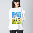 hamachi_meiのシンデレラ城 ビッグシルエットロングスリーブTシャツ