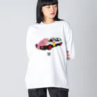 コンビニエンス333の旧車にアイス ビッグシルエットロングスリーブTシャツ